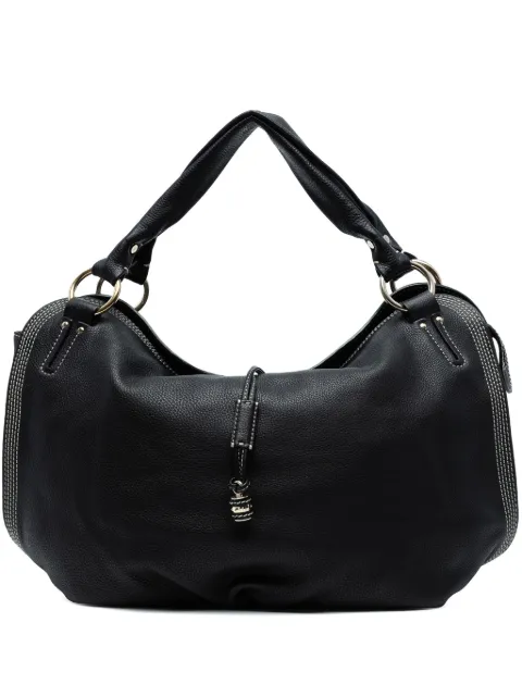 Celine Pre-Owned 2007 Large Grained Calfskin Bittersweet hobo bag