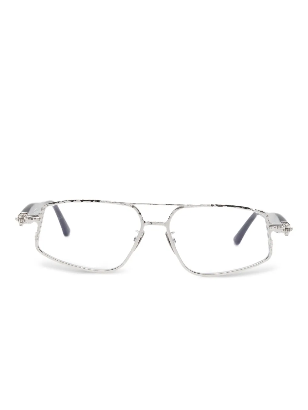 Kuboraum rectangle frame glasses | Silver | Image 1