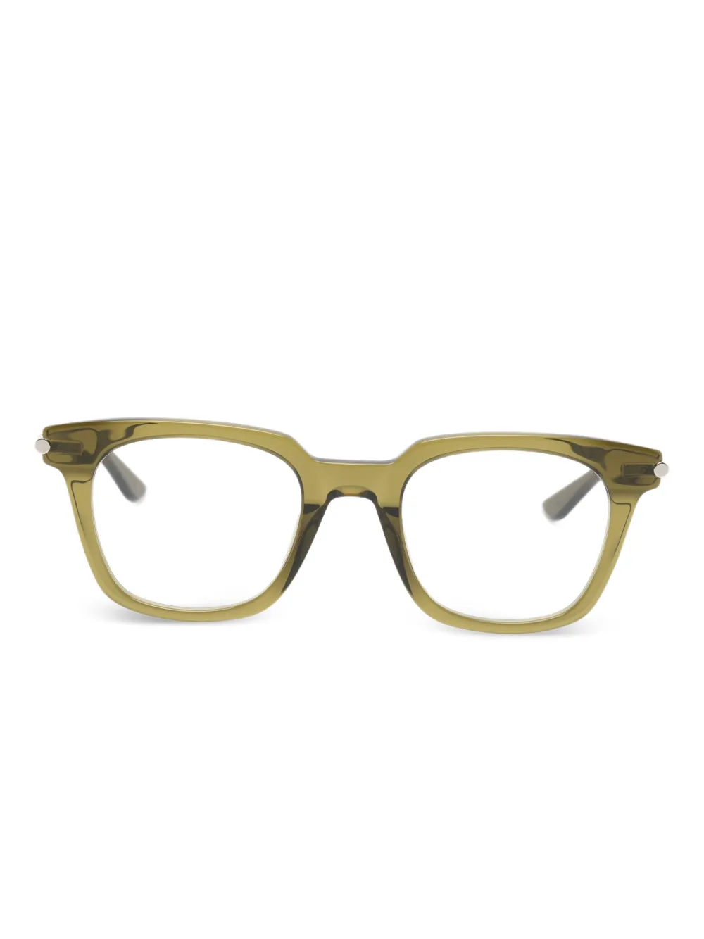 Alexander McQueen Eyewear Occhiali con montatura Wayfarer - Verde