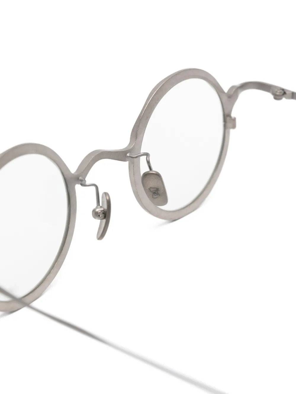  Rigards Rg1100ti Round-frame Glasses - Silver 