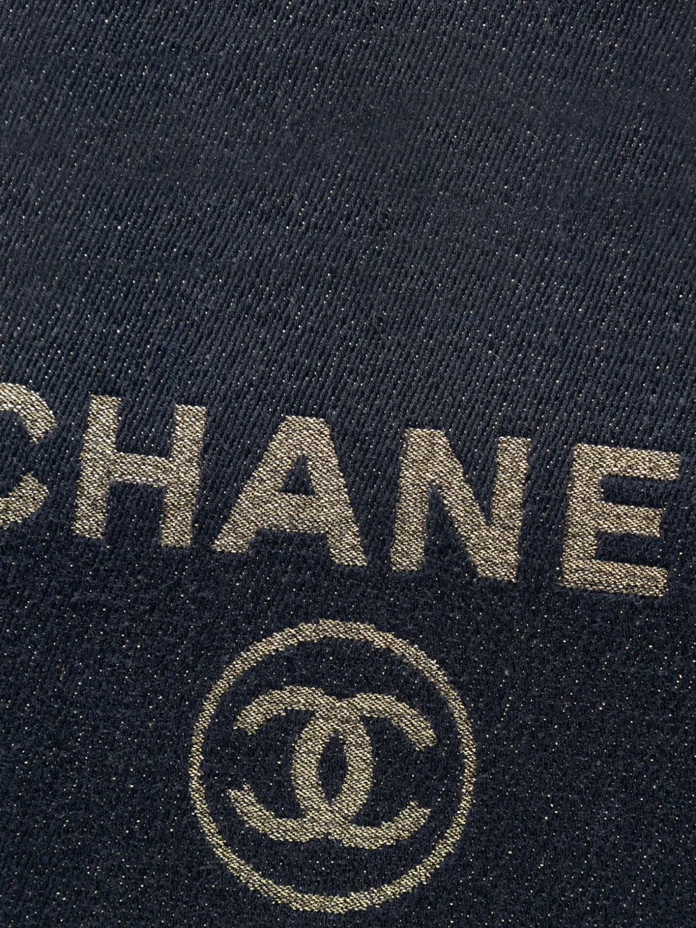 Pre-owned Chanel 2019 Medium Denim Deauville O Case Clutch Bag In Blue