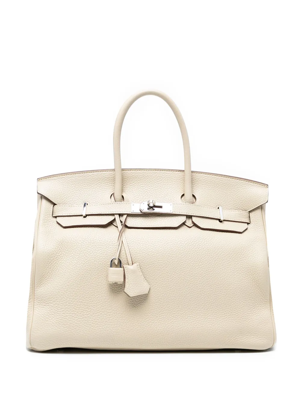 Pre-owned Hermes 2008 Togo Birkin Retourne 35 Handbag In Brown