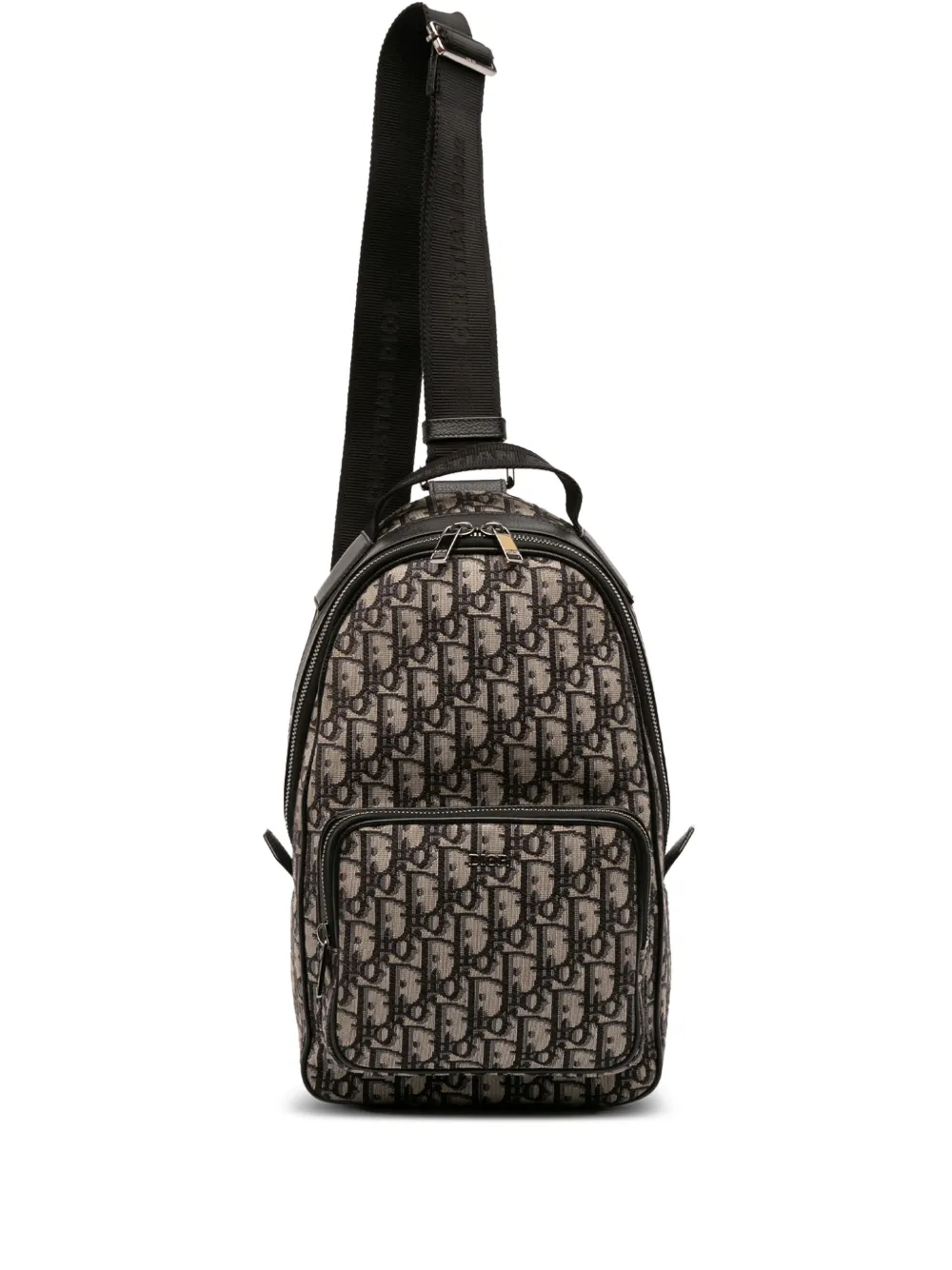 Christian Dior Pre-Owned 2021 Mini Oblique Canvas Rider Sling Bag Christian Dior Pre-Owned 2021 Mini Oblique Canvas Rider Sling Bag