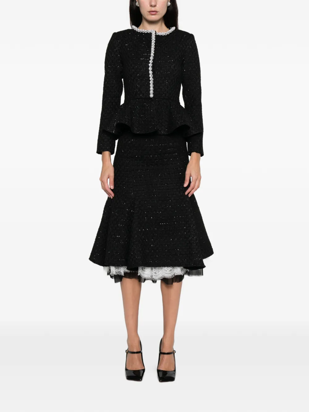 MIAU by Clara Rotescu Maverik embellished peplum jacket | Taillierte Jacken | Image 2