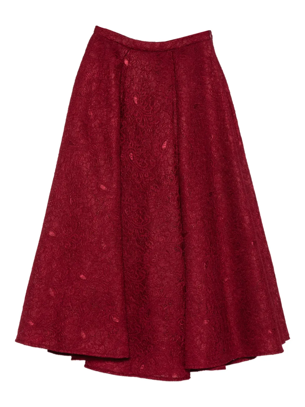 MIAU by Clara Rotescu Thais midi skirt | Red | Image 1