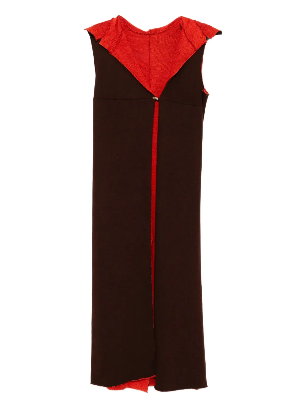 Ma+ Felpa smanicata con cappuccio - Rosso