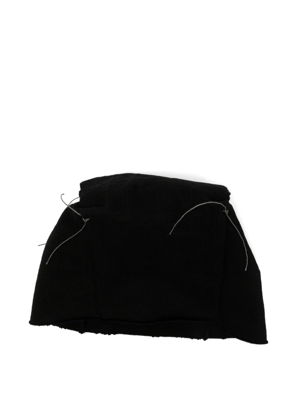 Ma+ sombrero con bordes sin rematar | negro | Image 1