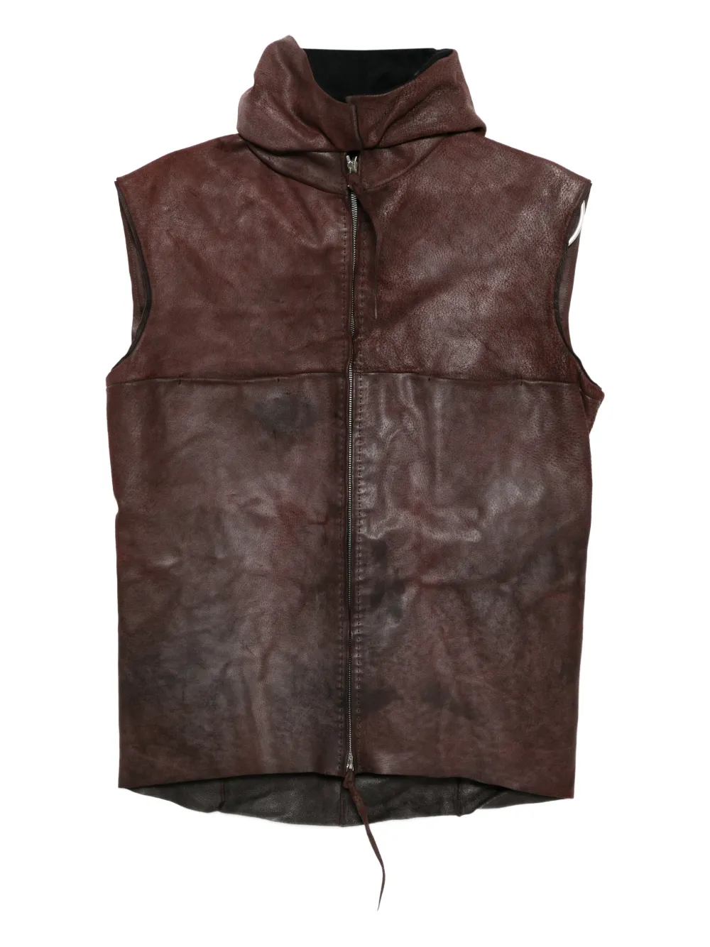 Ma+ hoodie à design sans manches | marron | Image 1