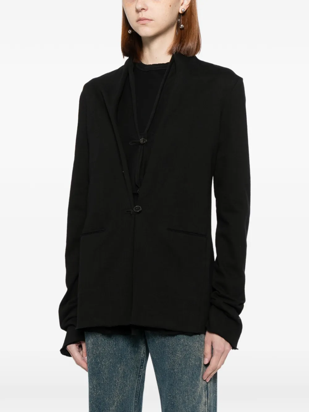  Ma+ Chaqueta Con Doble Capa - Negro 