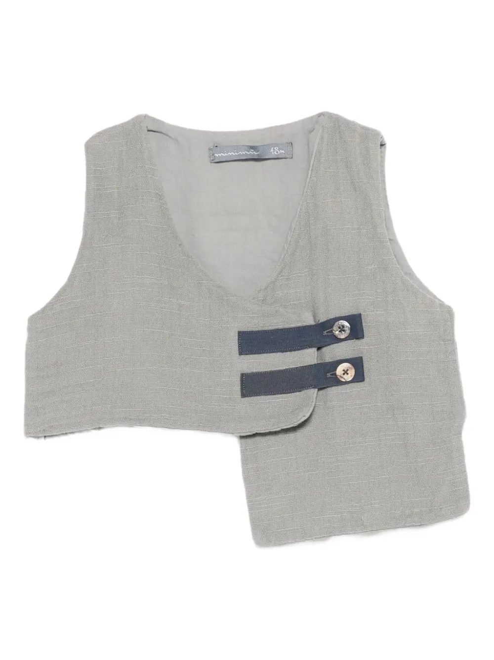 minimù button-front vest | Grau | Image 1