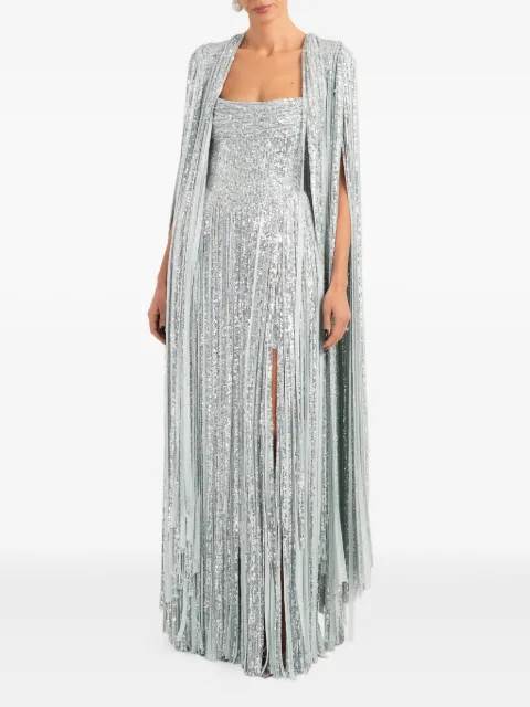 Ana Radu fringed-detailed maxi dress