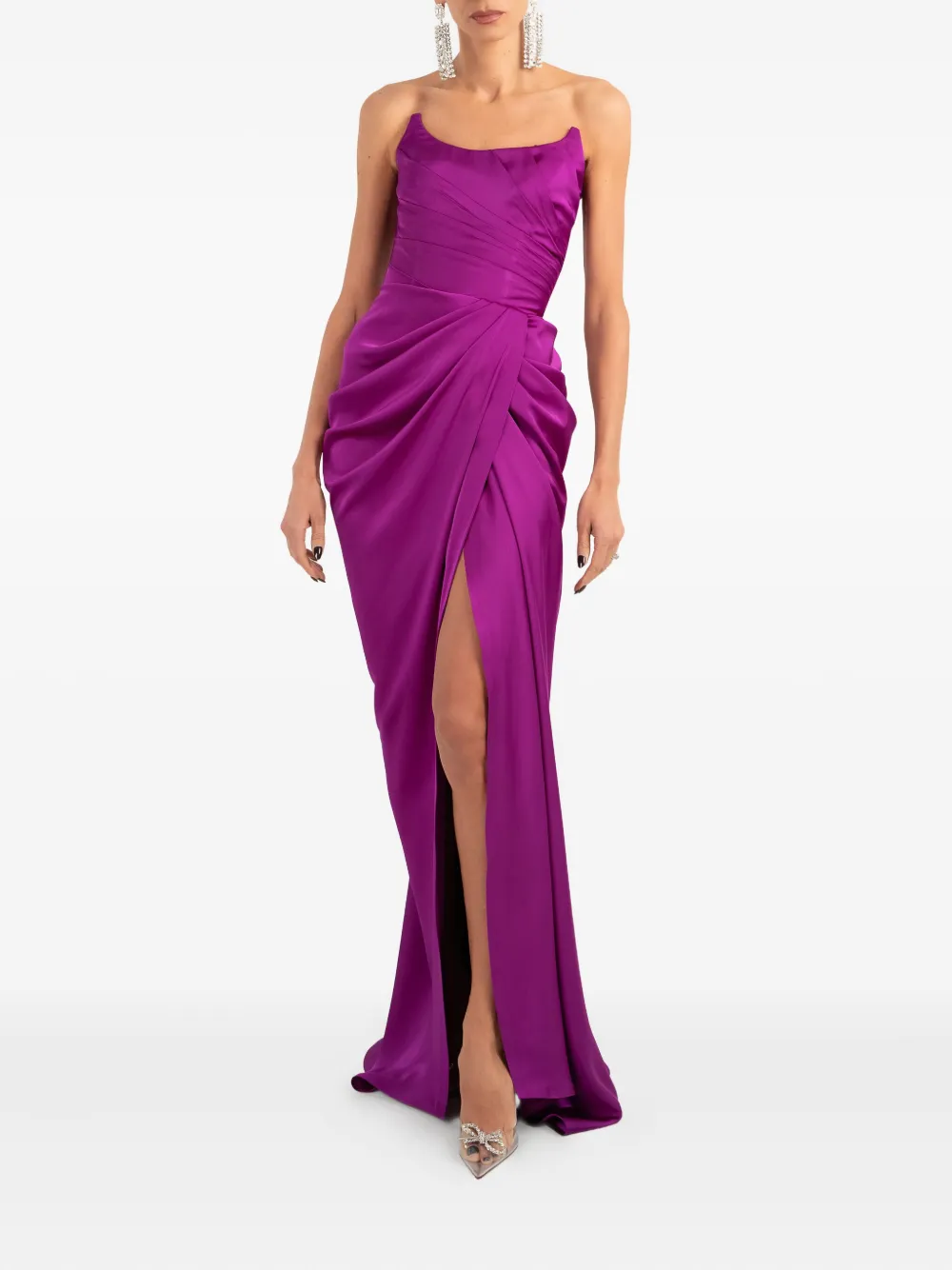 Ana Radu strapless maxi dress - Paars