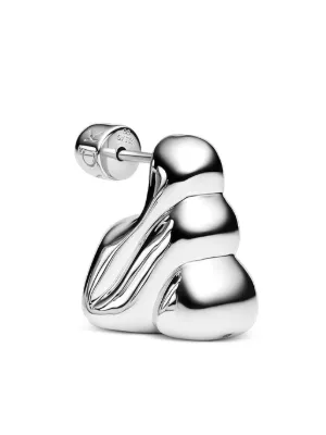 Maria Black Flynn Popcorn Huggie Earring | Silver | FARFETCH MY