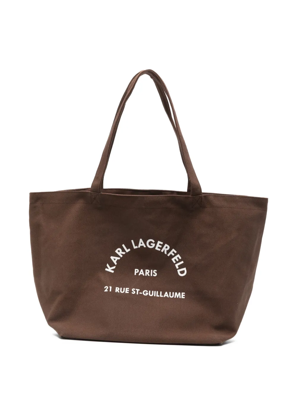 Karl Lagerfeld logo-print tote bag - Marrone
