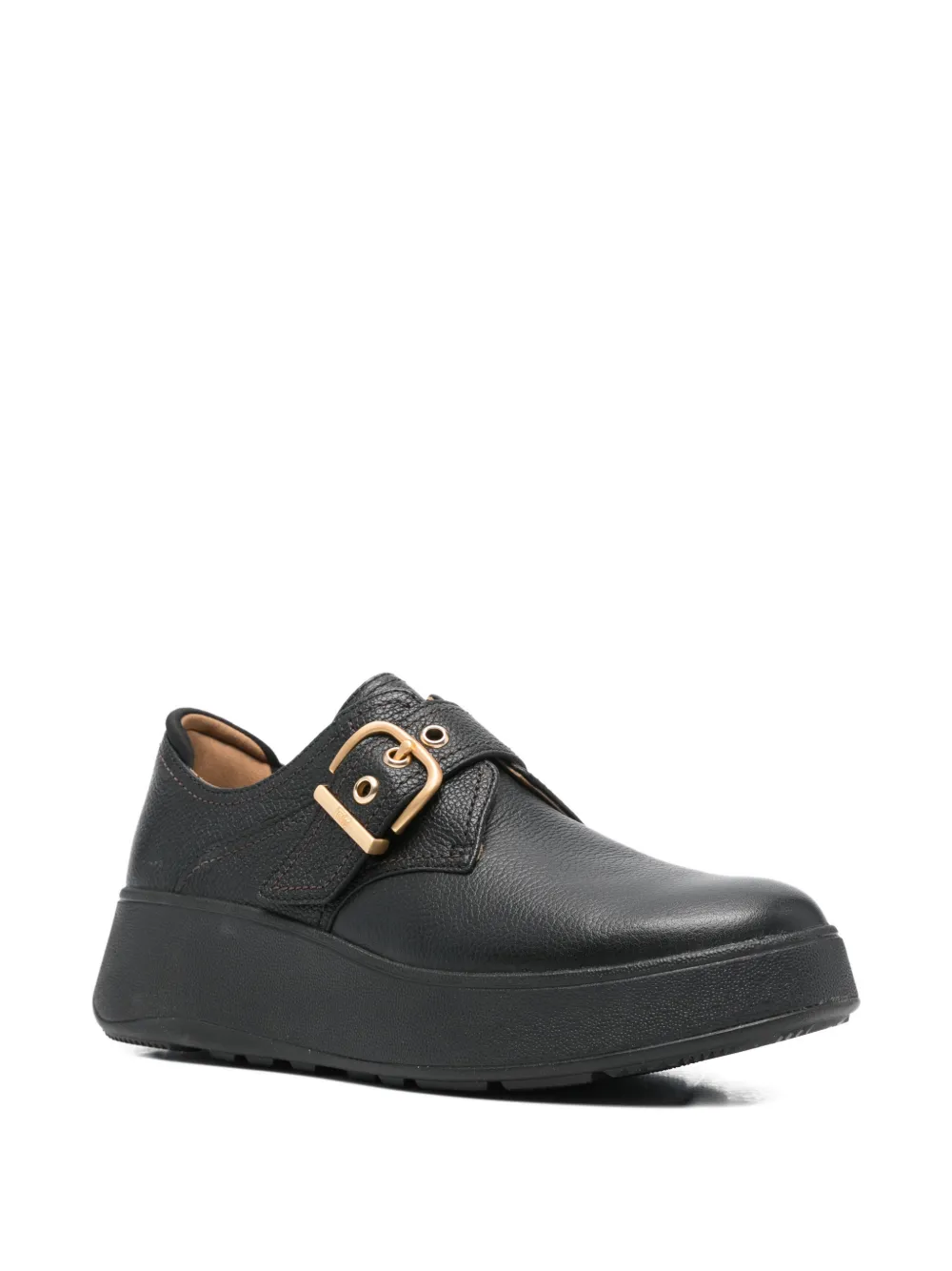 Fitflop Buckle-strap Oxford Shoes In Black