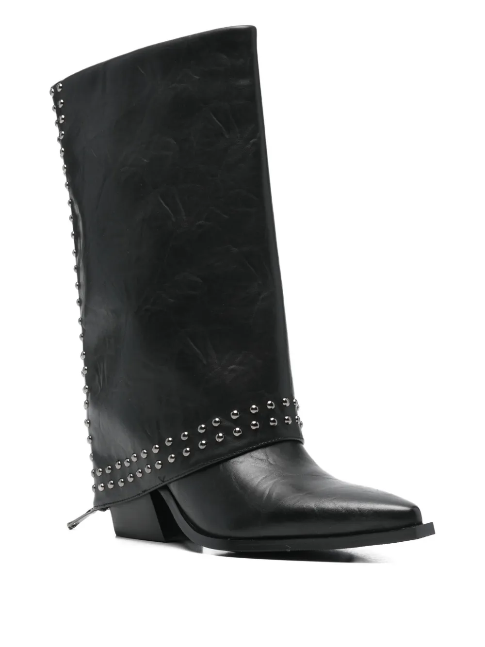 Exe' Pointed-toe Boots In Black