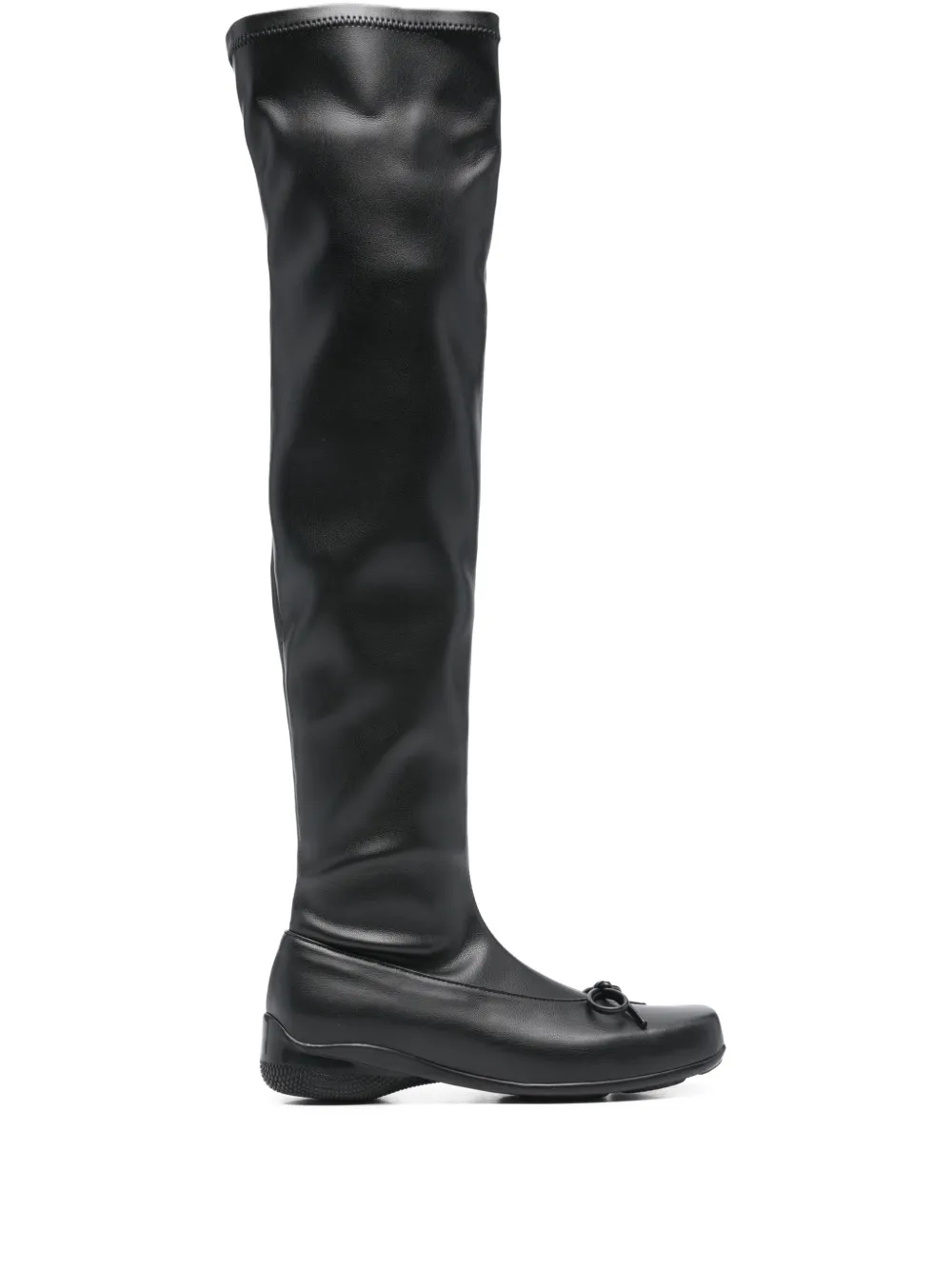 Open YY thigh-high ballet boots | Black | Image 1