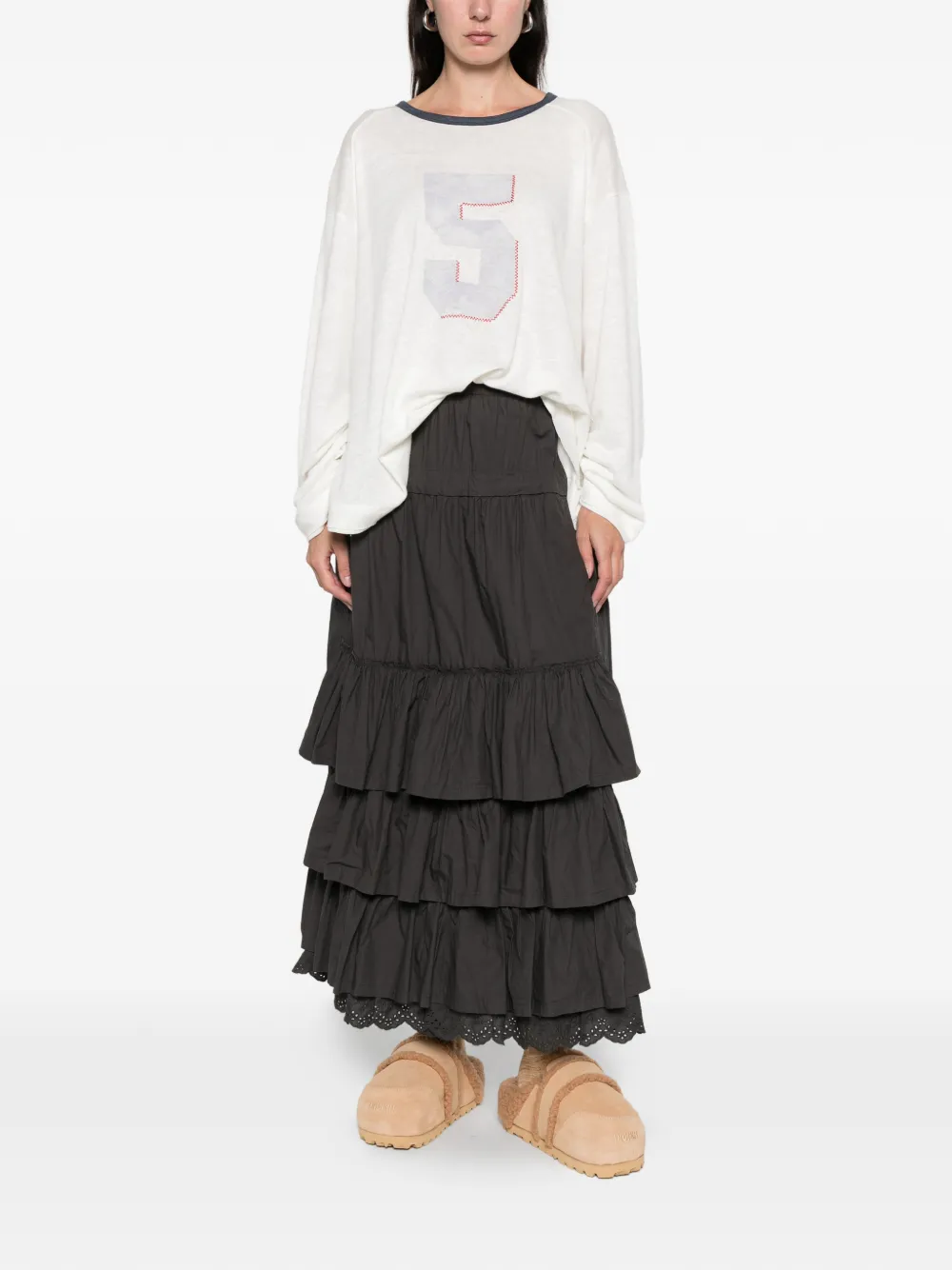 Open YY number graphic linen tee sweater | T-Shirts & Jersey Shirts | Image 2