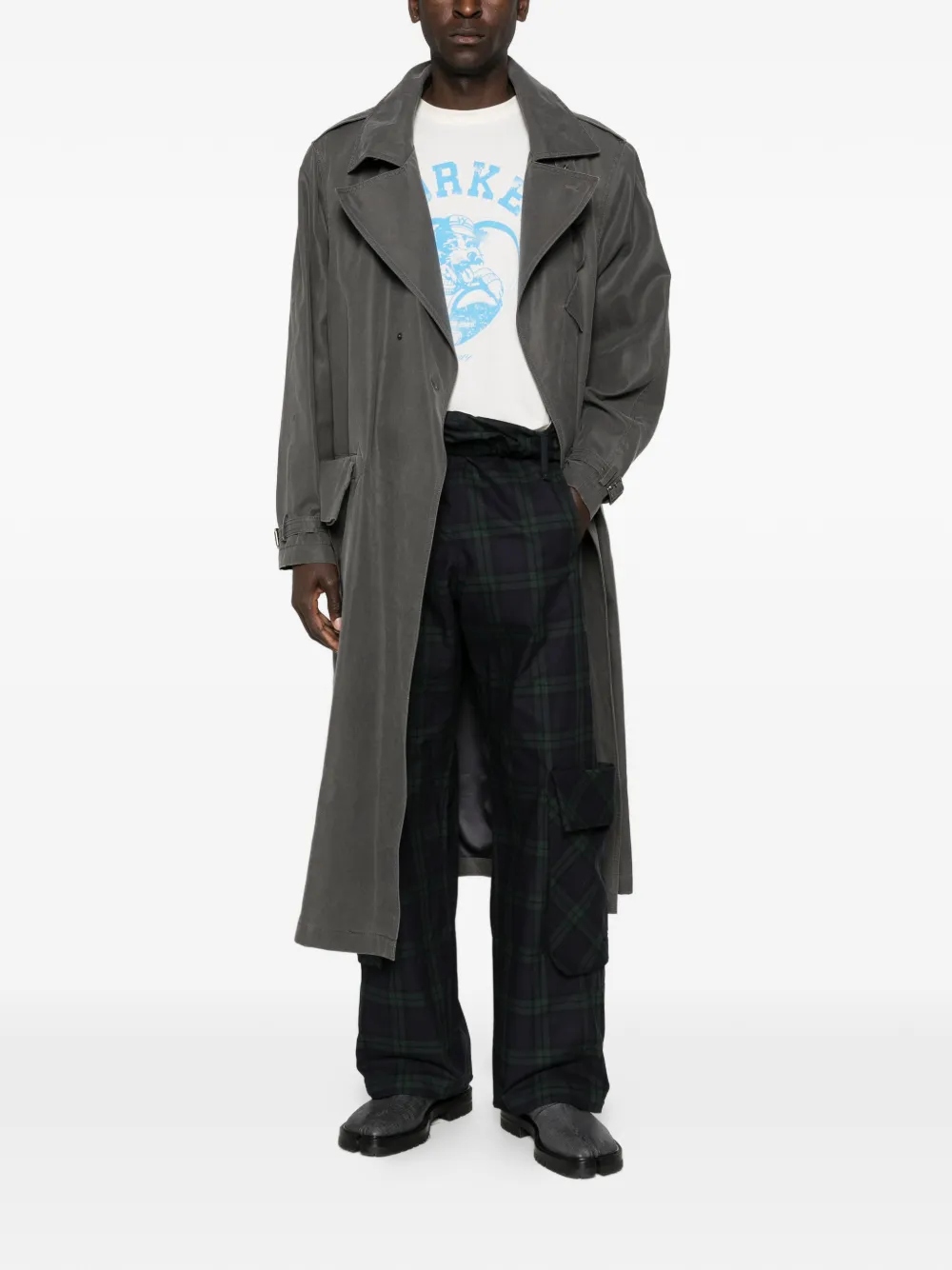 Open YY rolled-waist tartan cargo pants | Straight-Leg Pants | Image 2