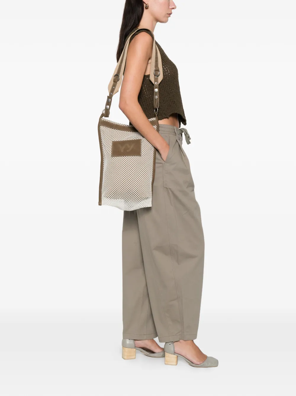 Open YY mesh cross body bag | Image 2