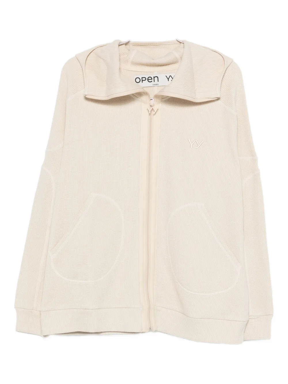 Open YY Waffle Balaclava zip-up hoodie | neutro | Image 1
