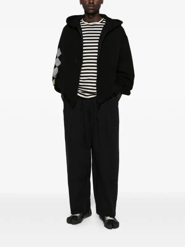 Open YY アーガイル パーカー | ブラック | FARFETCH JP