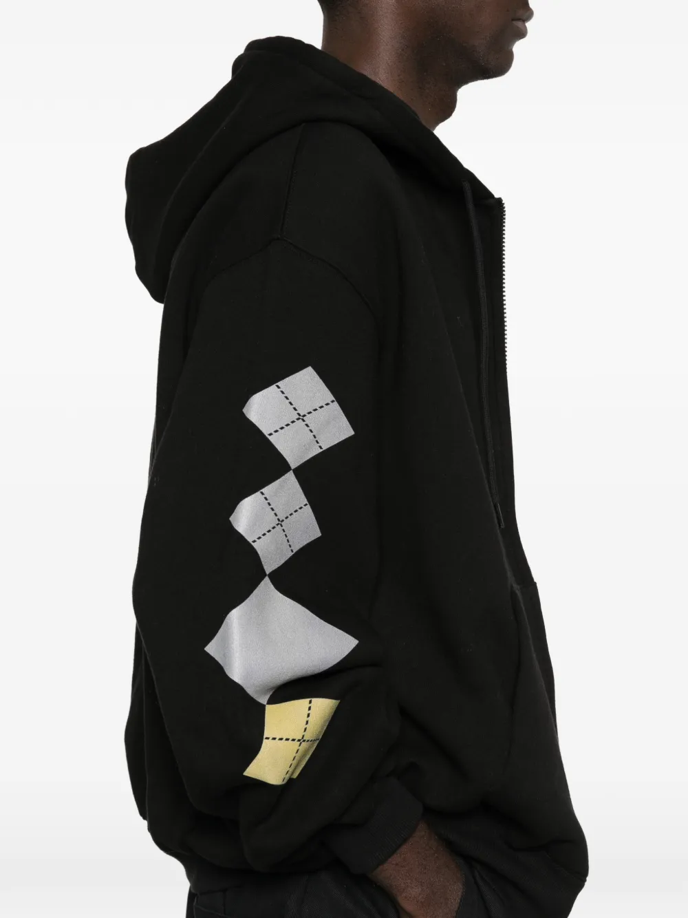 Open YY アーガイル パーカー | ブラック | FARFETCH JP