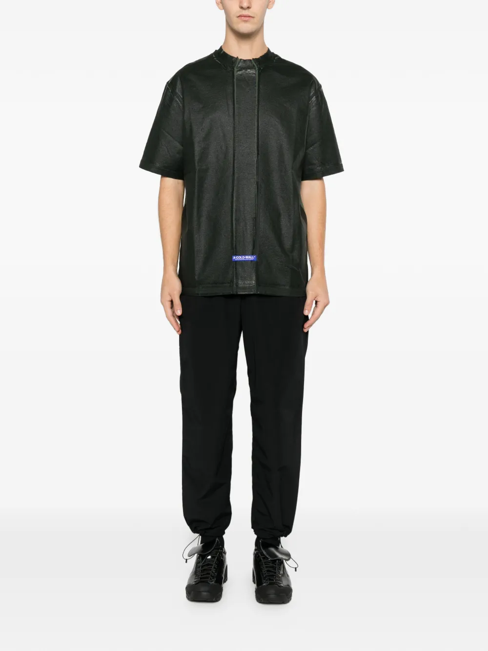 A-COLD-WALL* seam fracture T-shirt - Groen