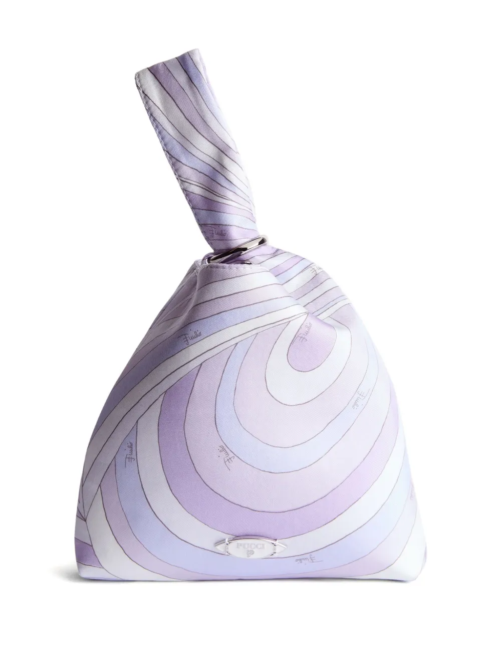 PUCCI Zijden shopper met print Paars