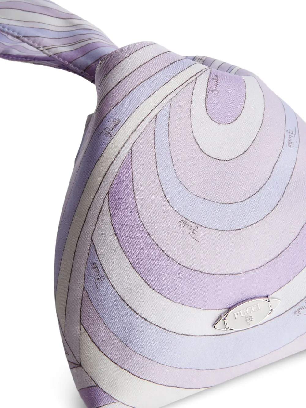 PUCCI Zijden shopper met print Paars