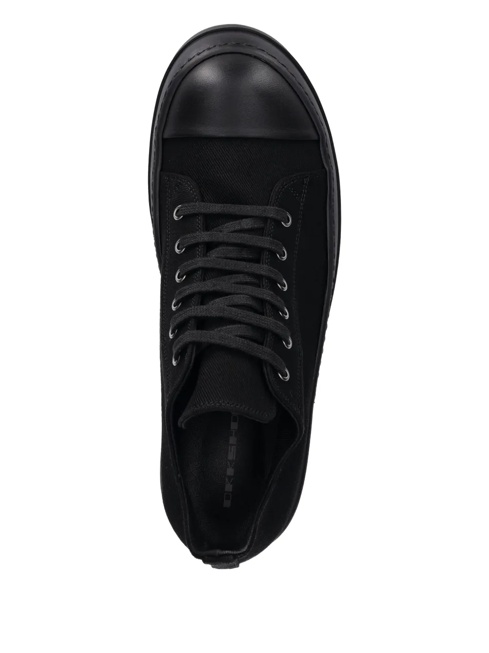 Rick Owens Drkshdw Low Sneaks Lace-up Sneakers In Black