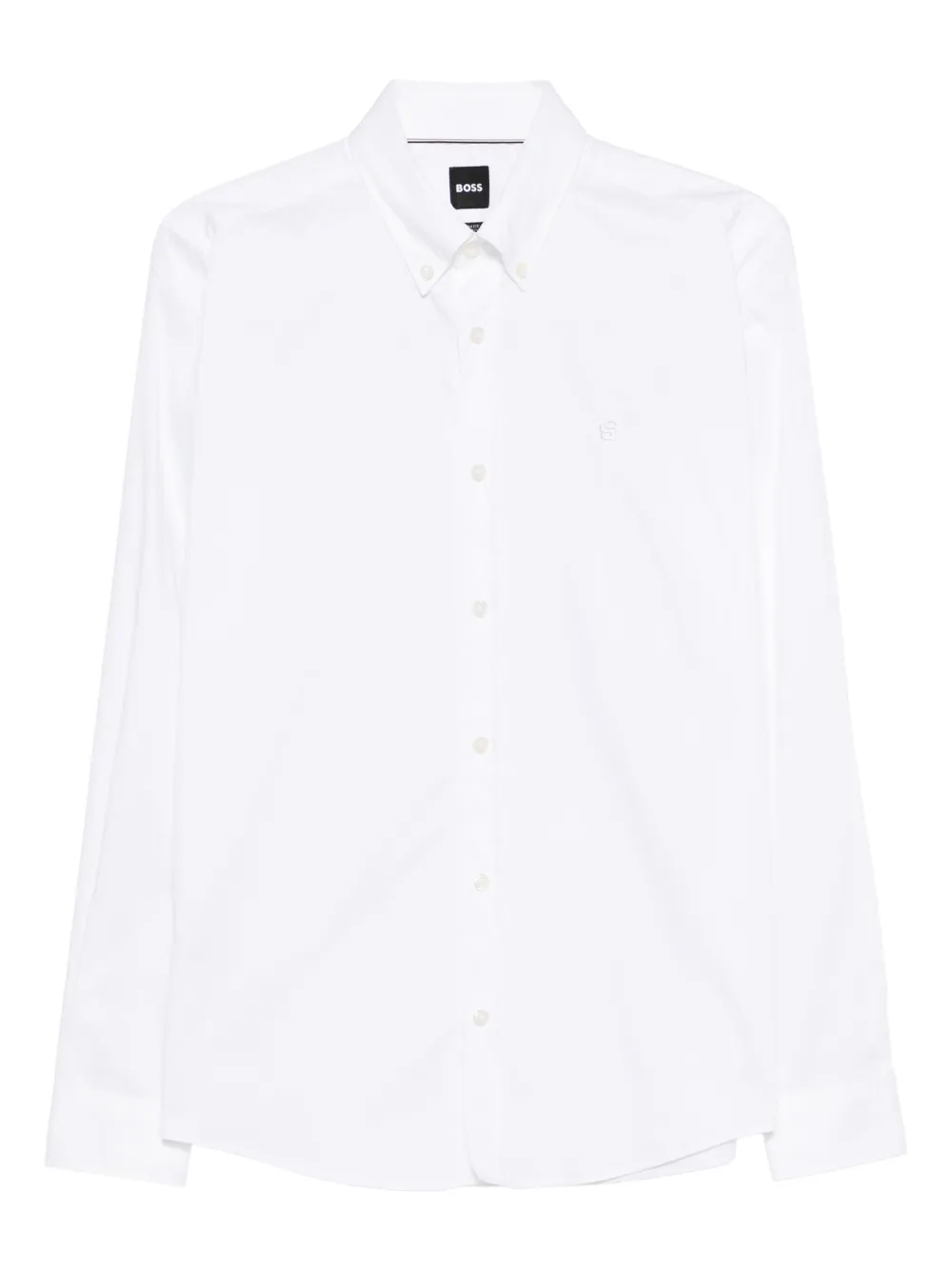 BOSS camisa con logo bordado | blanco | Image 1