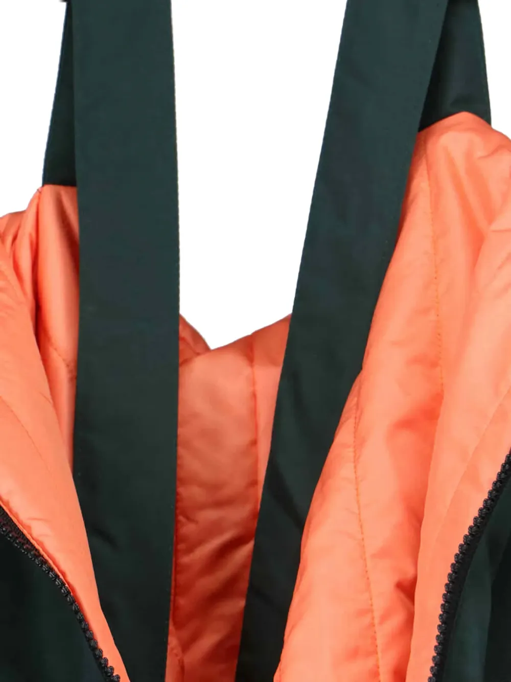 Cap Middle Bossa Hooded Coat In Green