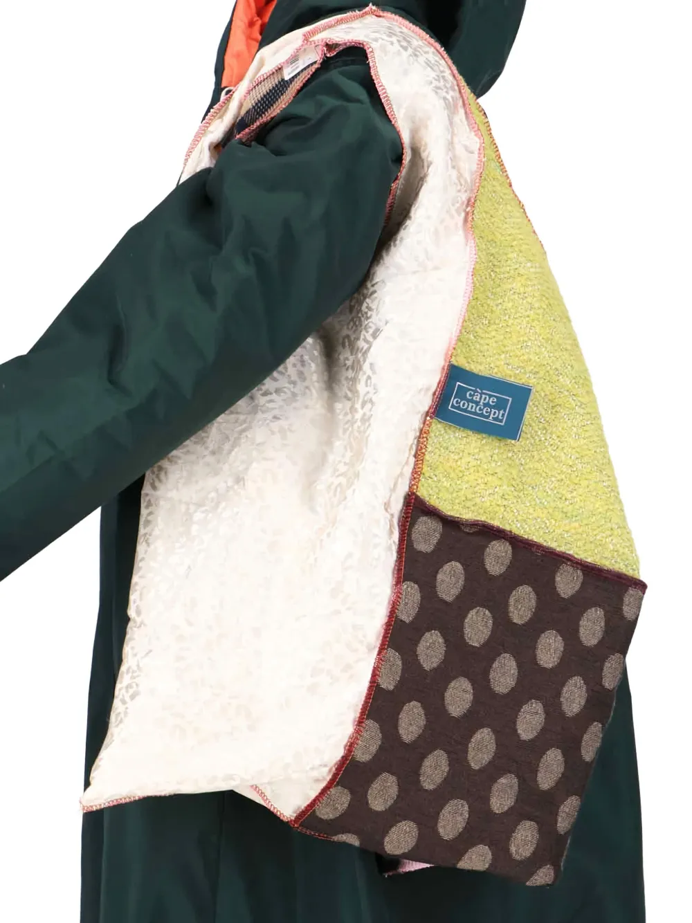 Cap Middle Bossa Hooded Coat In Green