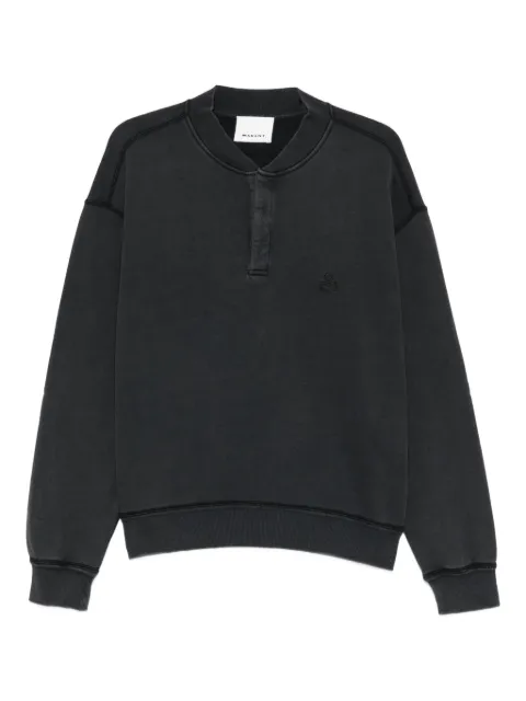 VALENTINO GARAVANI EYEWEAR button embroidered-logo sweatshirt