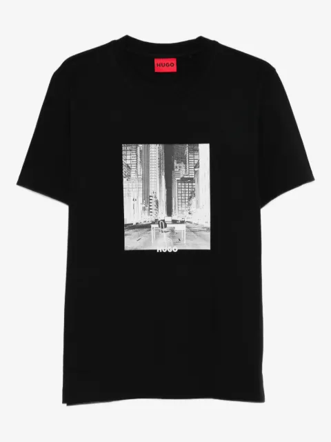 HUGO camiseta con motivo gráfico