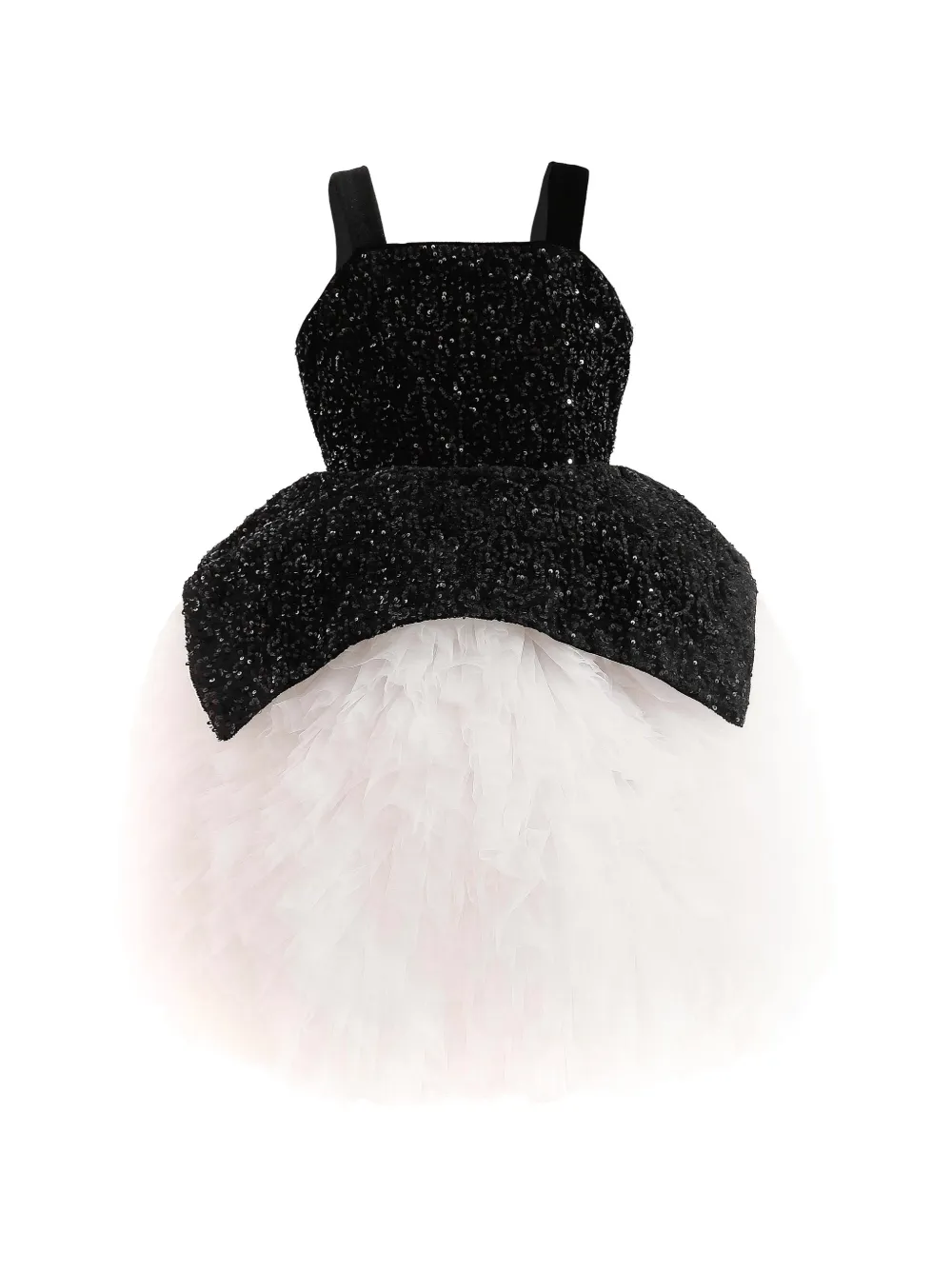 Tulleen sequin-embellishment tulle dress - Bianco