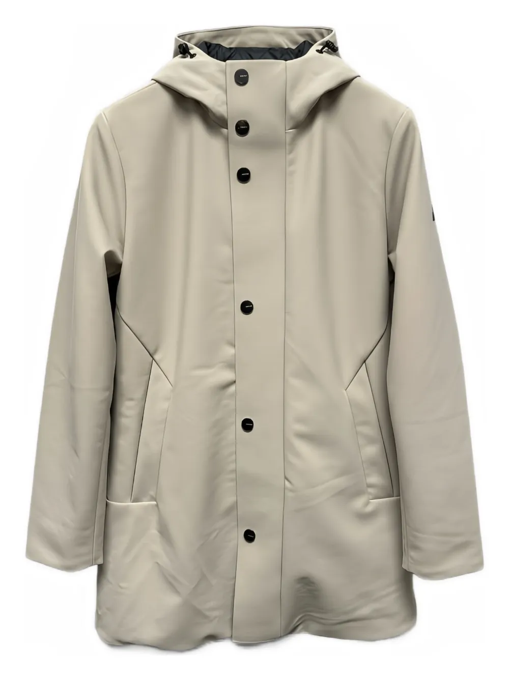 HèSKIMO button-fastening hooded coat | Neutrals | Image 1