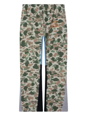 KAMIYA Camouflage Cargo wide-leg Trousers | Green | FARFETCH JO