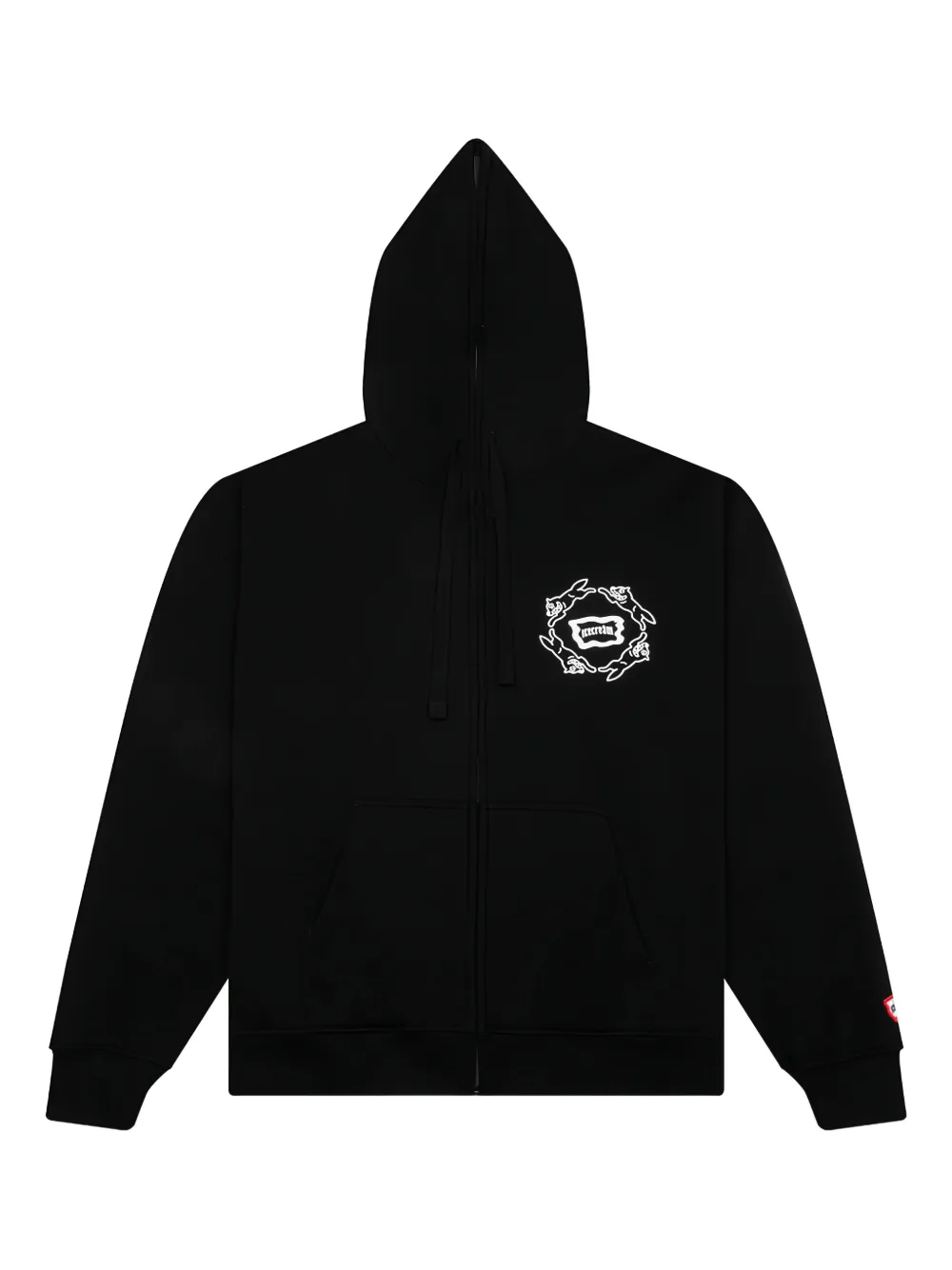 ICECREAM Loop graphic-print hoodie | Black | Image 1