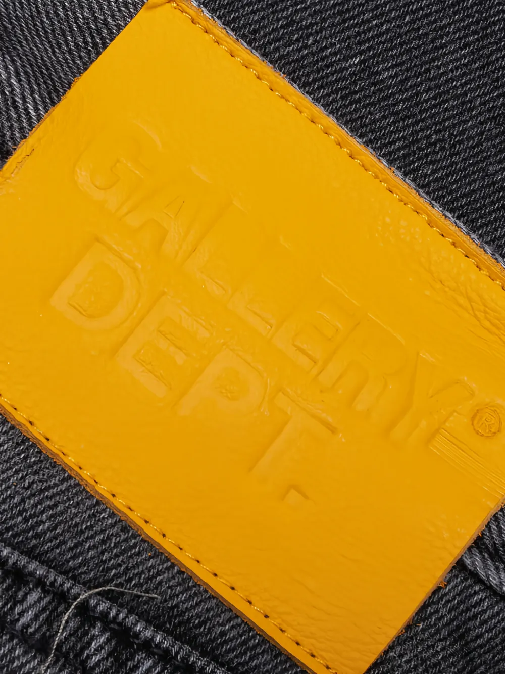 Gallery Dept. G Time La Flare Appliqué Wide-leg Jeans In Black