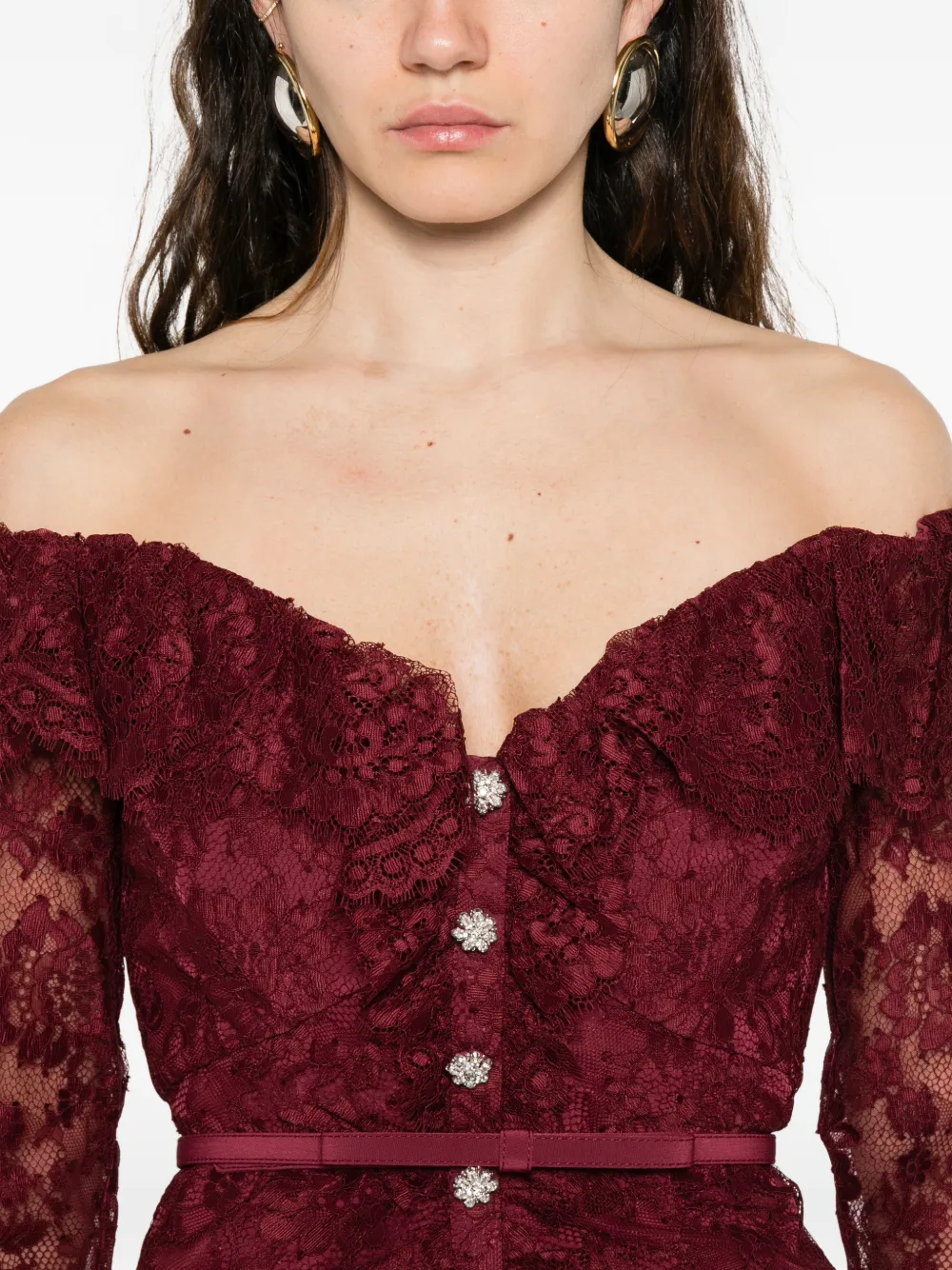 Lace Button Dress