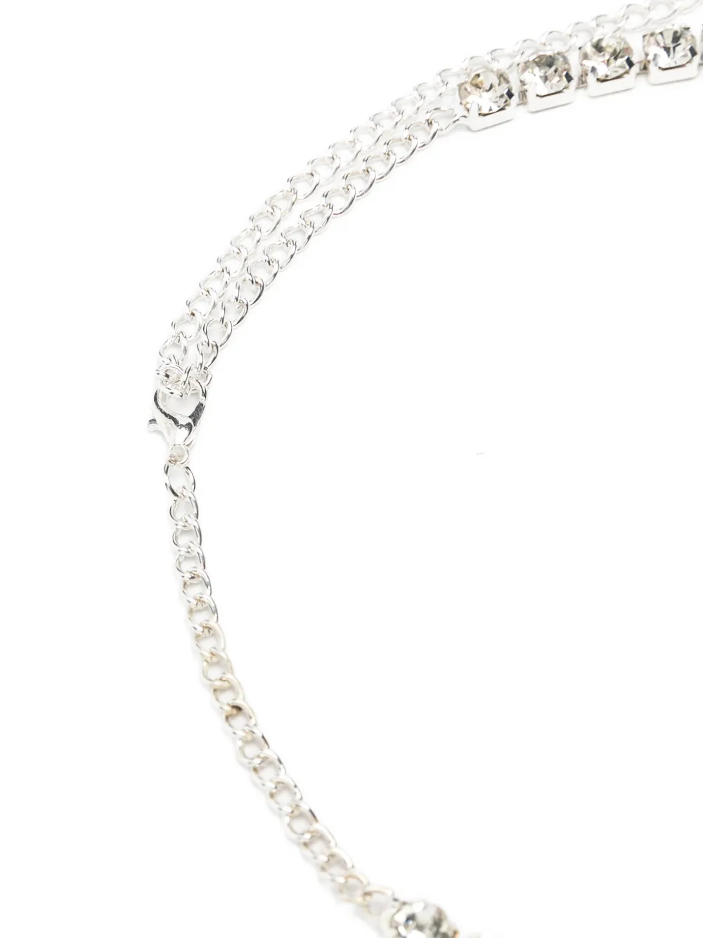  Ottolinger Dipped Diamond-embellishment Necklace - Silver 