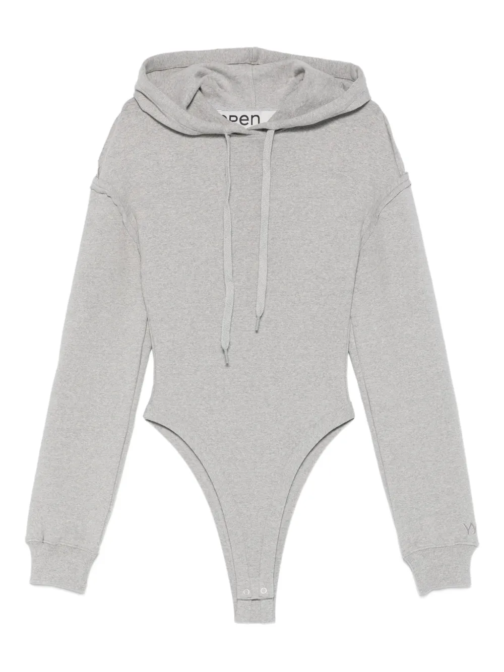 Open YY hooded bodysuit | gris | Image 1