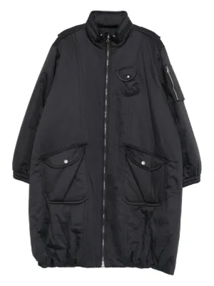 Fumito Ganryu ジップアップ コート | ブラック | FARFETCH JP