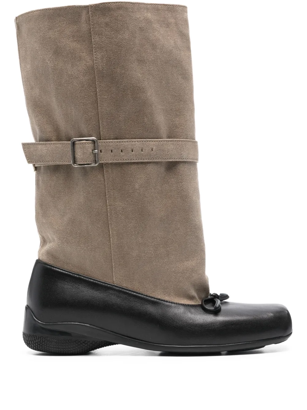 Open YY botas holgadas con hebilla | marrón | Image 1