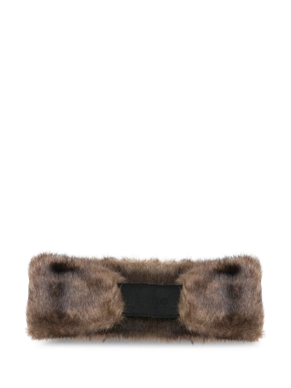 Open YY faux-fur elastic headband | Men | Image 2