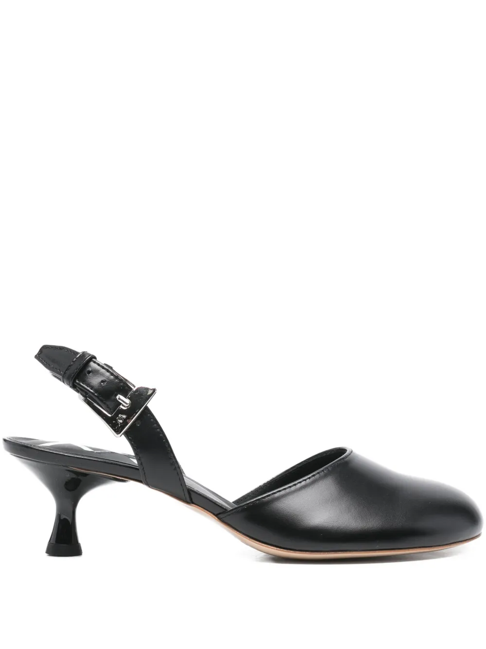 Open YY 60mm bun slingback sandals | Black | Image 1