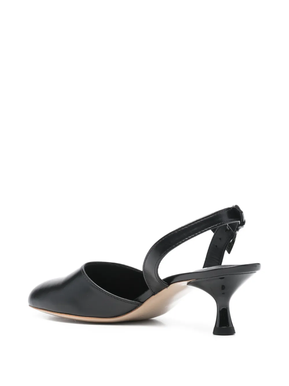  Open Yy 60mm Bun Slingback Sandals - Black 
