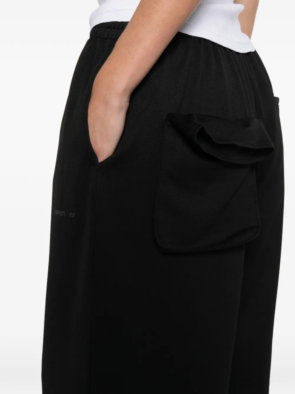 Open Yy Pocket Field Training Trousers In Black